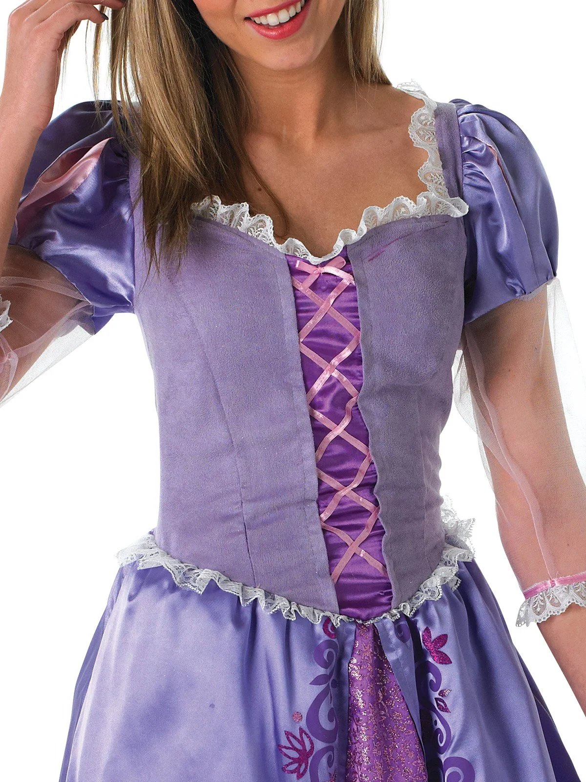 Rapunzel Deluxe Costume For Adults - Disney Tangled - Image 2