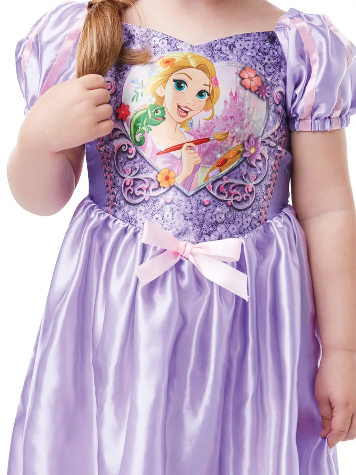 Rapunzel Sequin Costume For Toddlers - Disney Tangled - Image 2