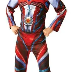 Red Rangers Deluxe Costume For Kids (Size 7-8 Yrs) - Saban Power Rangers
