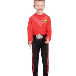 Red Simon Wiggle Deluxe Costume For Kids - The Wiggles