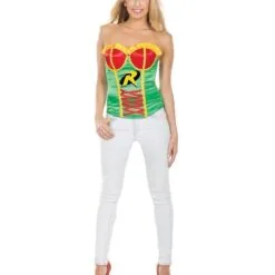 Robin Ribbon Corset For Adults - Warner Bros DC Comics