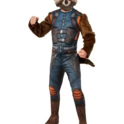 Rocket Raccoon Deluxe Costume For Adults - Marvel Guardians Of The Galaxy