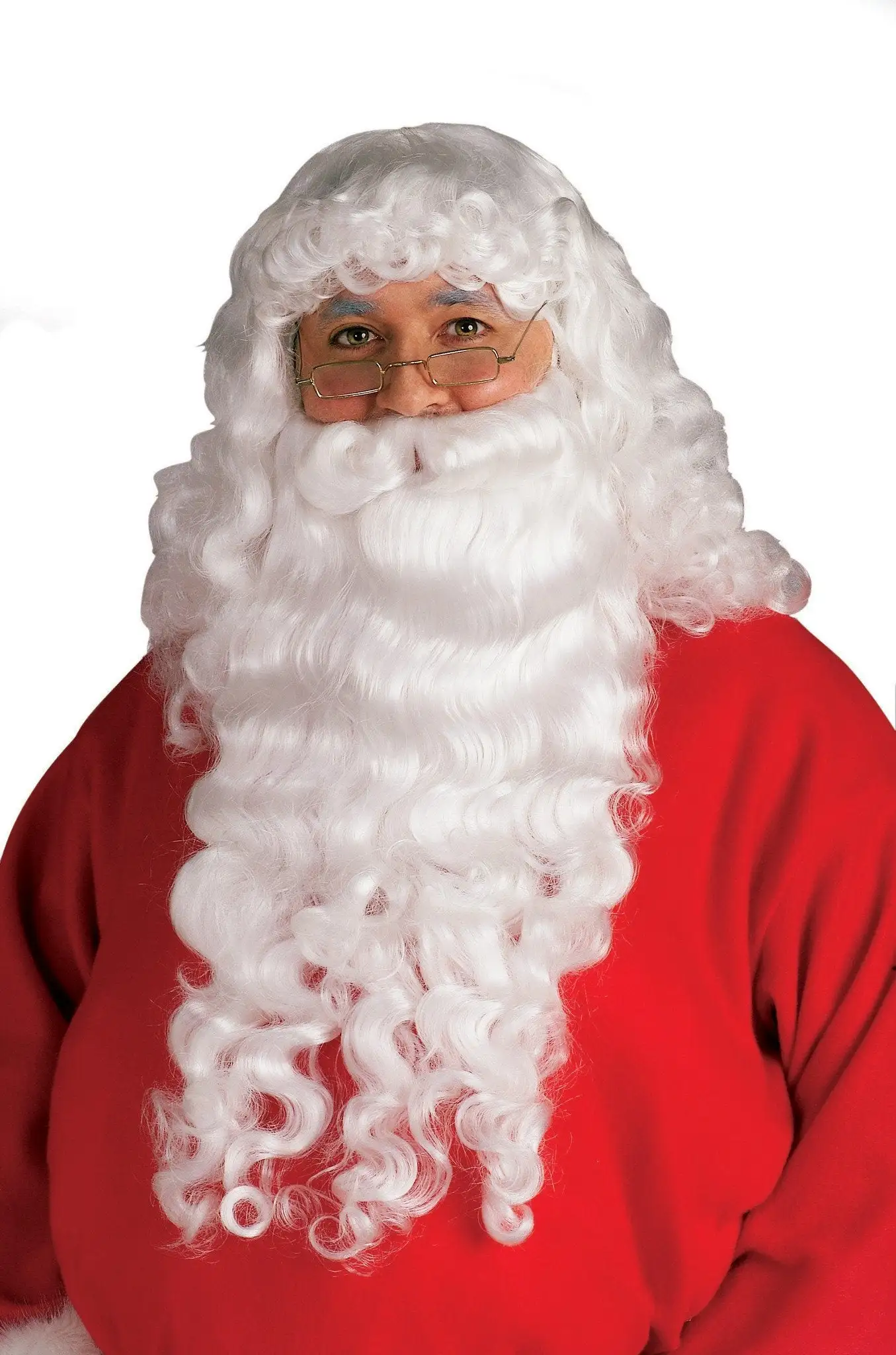 Santa Plush Adult Beard And Wig Set