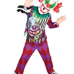 Scary Clown Lenticular Costume For Kids