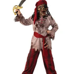 Skeleton Pirate Costume For Kids