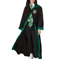 Slytherin Deluxe Robe For Adults - Warner Bros Harry Potter