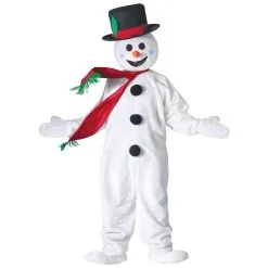 Snowman Mascot Costume For Adults