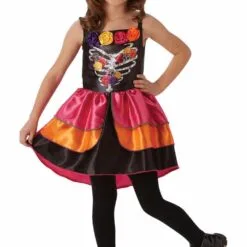 Sugar Skull Day Of The Dead Costume For Kids
