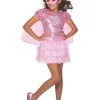 Supergirl Premium Pink Sequin Costume For Kids - Warner Bros DC Comics