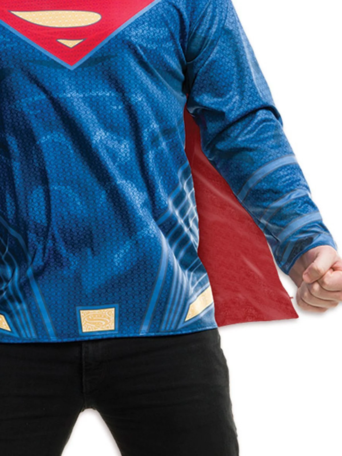 Superman Costume Top For Adults - Warner Bros Dawn Of Justice - Image 3