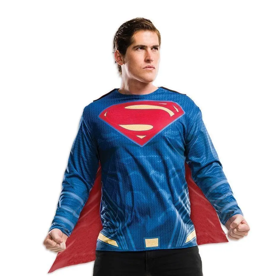 Superman Costume Top For Adults - Warner Bros Dawn Of Justice