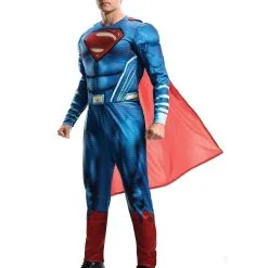 Superman Deluxe Costume For Adults - Warner Bros Justice League