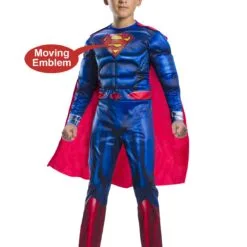 Superman Deluxe Lenticular Costume For Kids - Warner Bros DC Comics
