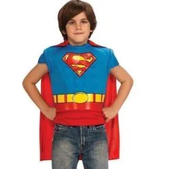 Superman Deluxe Muscle Chest Top For Kids - Warner Bros Man Of Steel