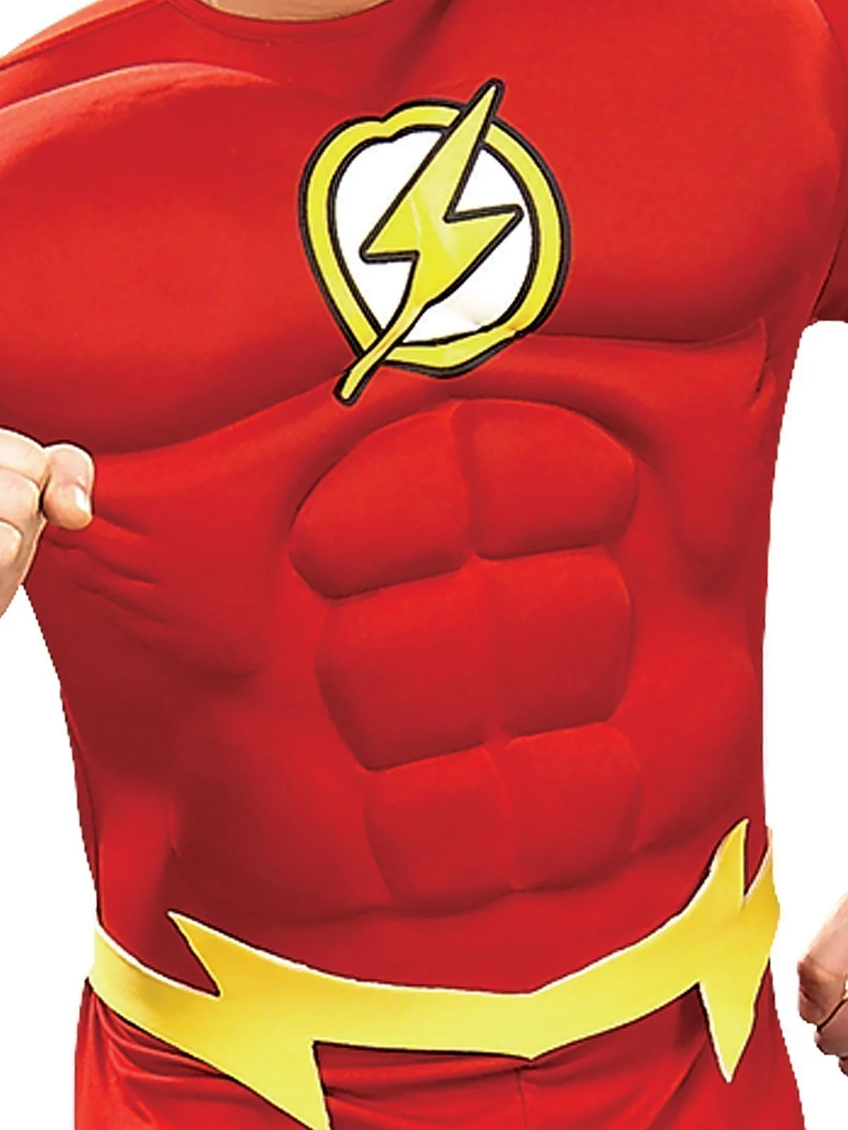 The Flash Deluxe Muscle Chest Costume For Adults - Warner Bros DC Comics - Image 3