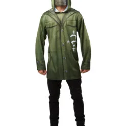 The Riddler Costume Top For Adults - Warner Bros The Batman