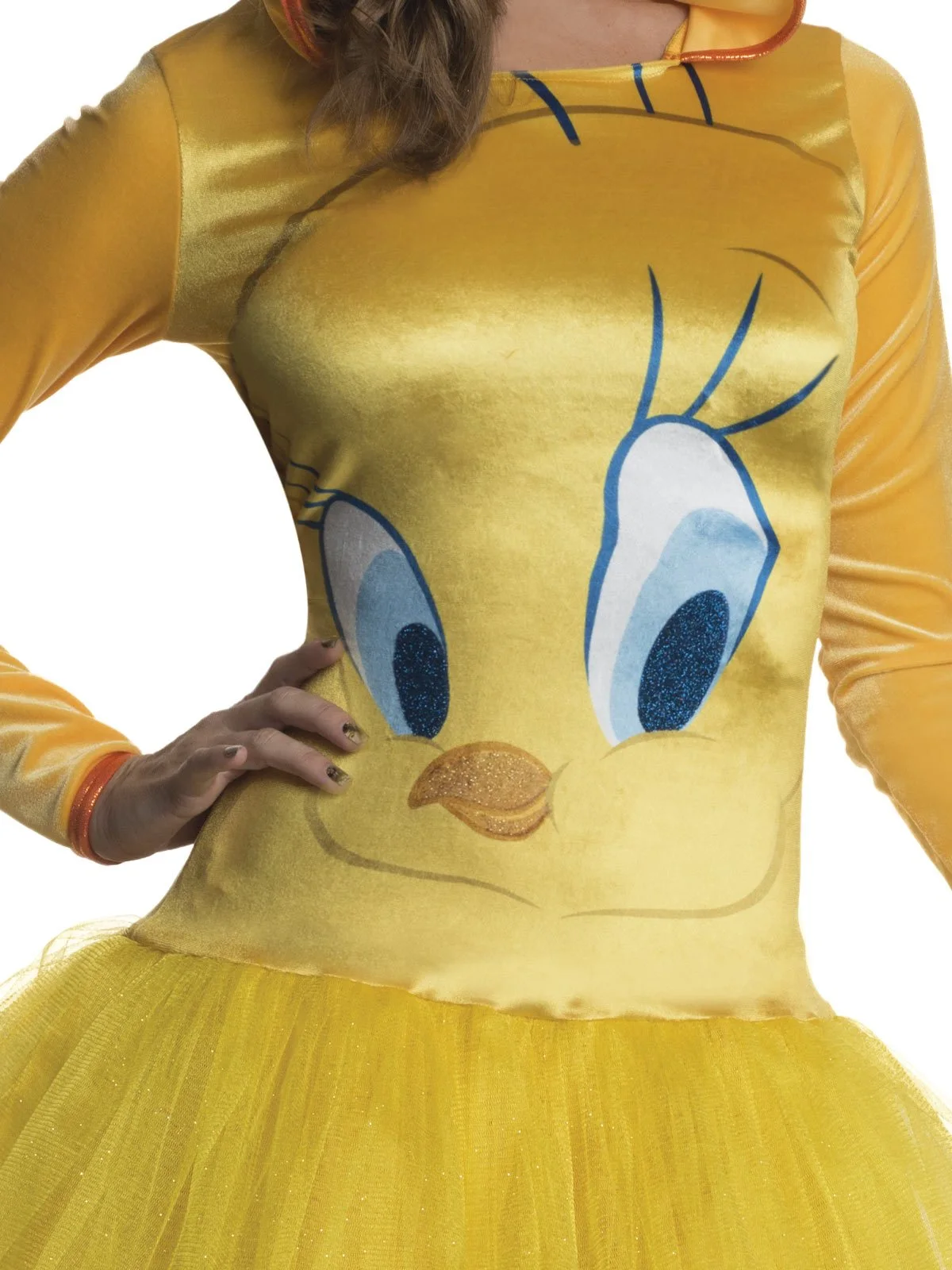 Tweety Pie Hooded Tutu Costume For Adults - Warner Bros Looney Tunes - Image 3