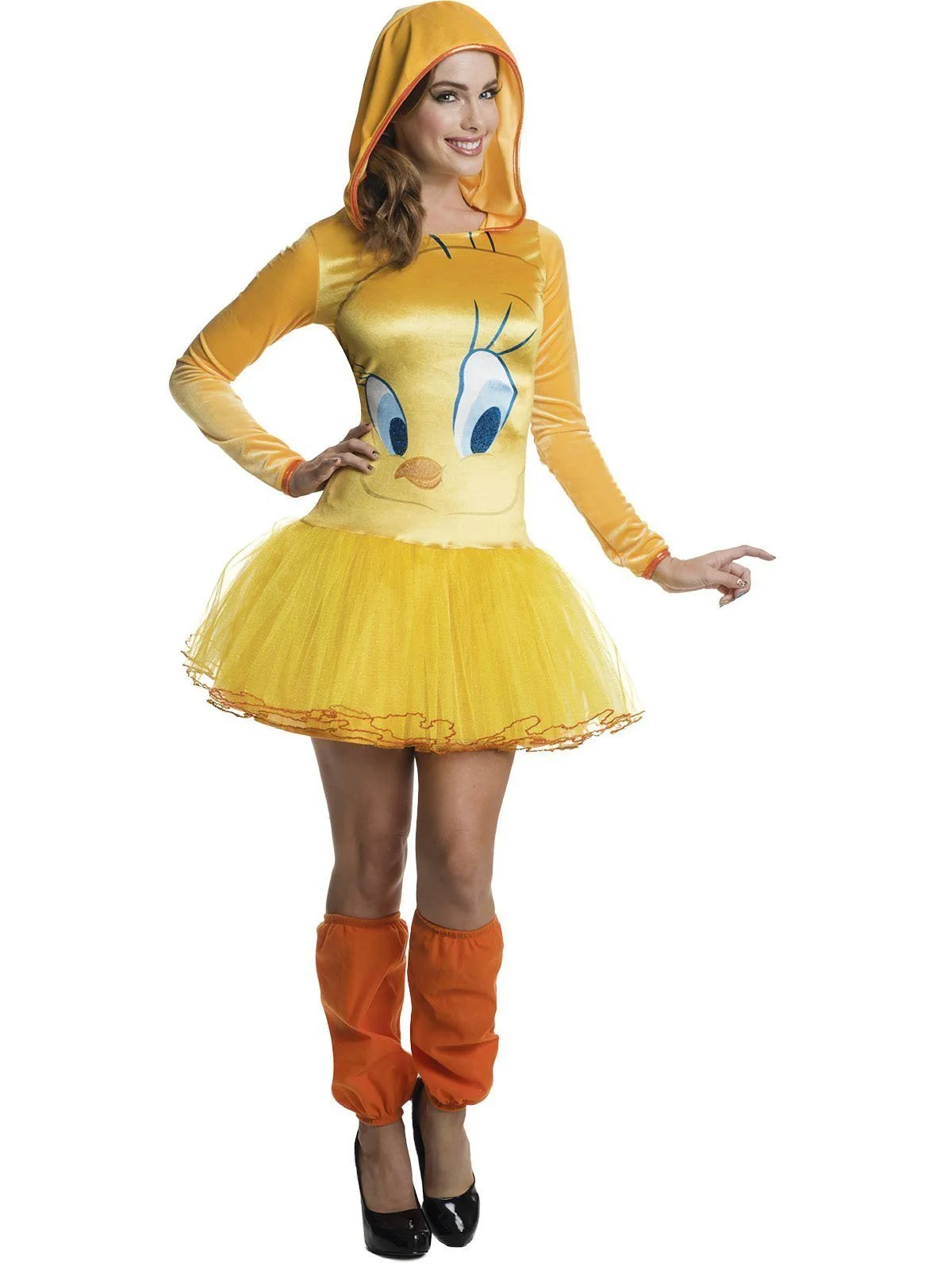 Tweety Pie Hooded Tutu Costume For Adults - Warner Bros Looney Tunes