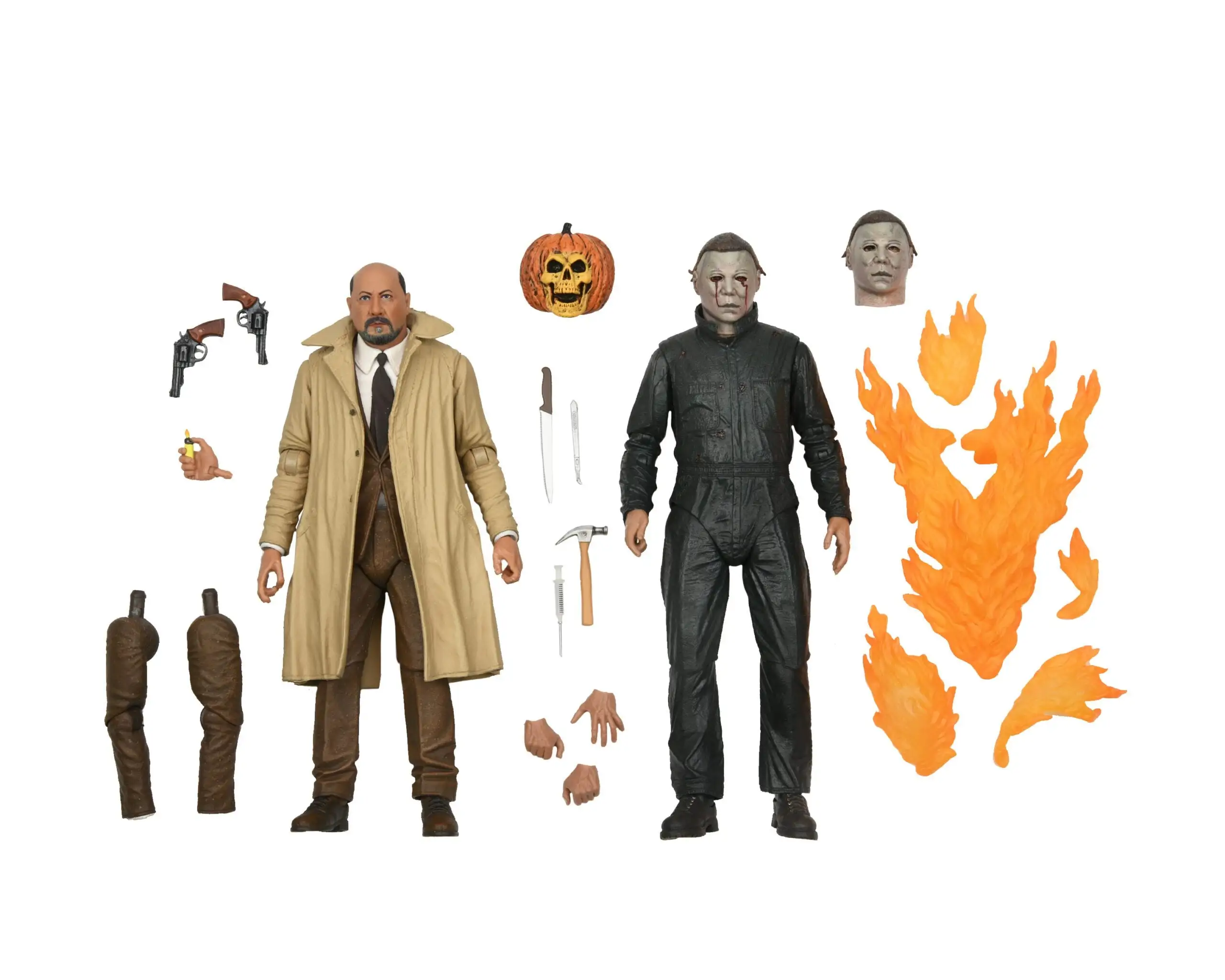 Ultimate Michael Myers & Dr Loomis - 7" Scale Action Figures - Halloween 2 - NECA Collectibles