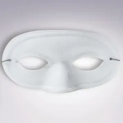 White Silk Mask For Adults