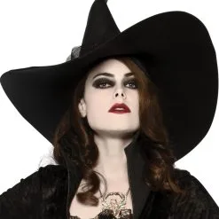 Wide Brim Witch Hat For Adults