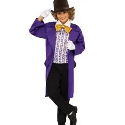 Willy Wonka Deluxe Costume For Kids - Warner Bros Charlie And The Chocolate Factory