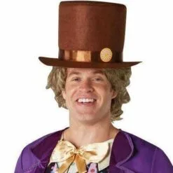 Willy Wonka Wig For Adults - Warner Bros Charlie And The Chocolate Factory