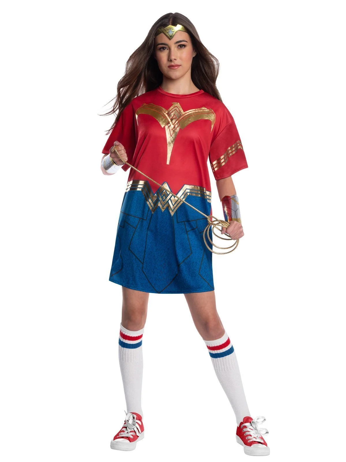 Wonder Woman 1984 Oversized Tee Costume For Teens - Warner Bros WW1984 Movie
