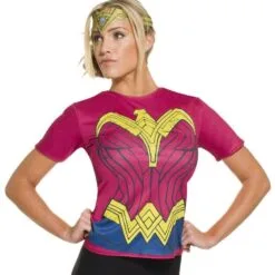 Wonder Woman Costume Top For Adults - Warner Bros Dawn Of Justice