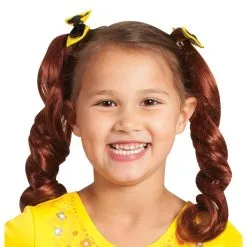 Yellow Emma Wiggle Pigtails With Bows - The Wiggles