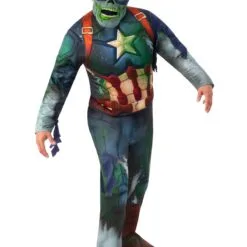 Zombie Captain America Deluxe Costume For Adults - Marvel What If?