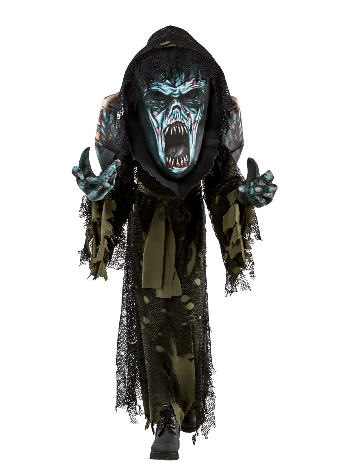 Zombie Hooded Robe Costume For Kids